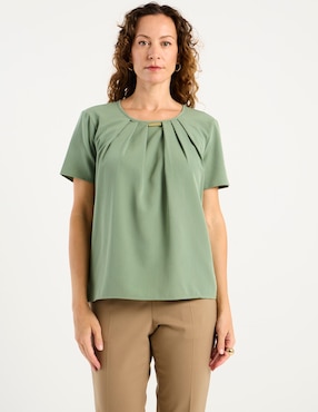 Blusa La Mode manga corta para mujer