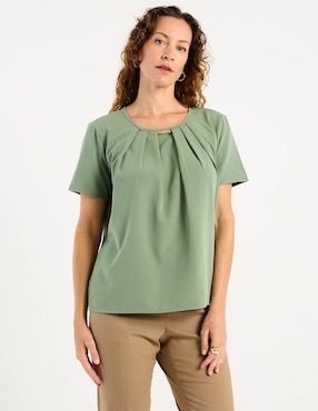 Blusa La Mode manga corta para mujer
