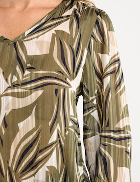 Blusa La Mode manga 3/4 para mujer