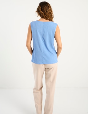 Blusa La Mode sin manga para mujer