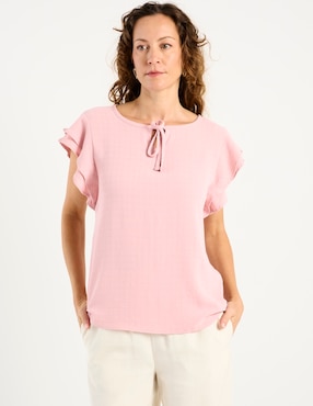 Blusa La Mode manga corta para mujer