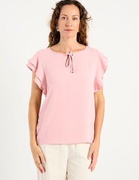Blusa La Mode manga corta para mujer