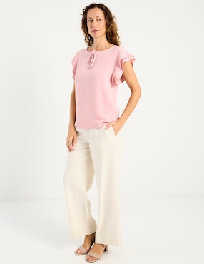 Blusa La Mode manga corta para mujer