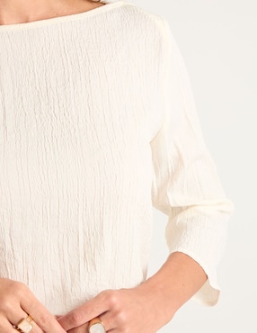 Blusa La Mode manga 3/4 para mujer