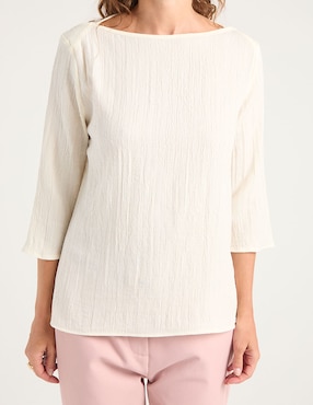 Blusa La Mode manga 3/4 para mujer