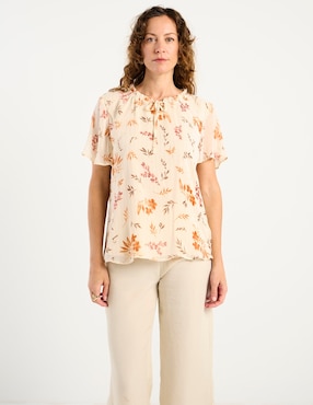 Blusa La Mode manga corta para mujer
