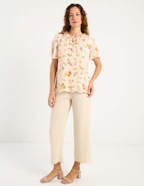 Blusa La Mode manga corta para mujer
