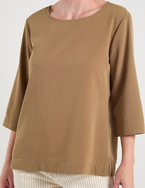 Blusa La Mode manga 3/4 para mujer