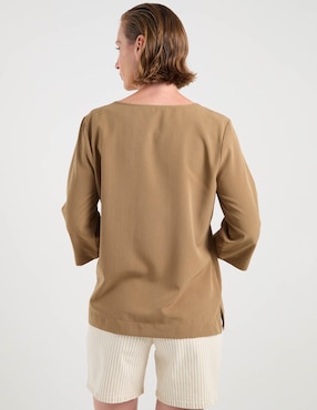 Blusa La Mode manga 3/4 para mujer