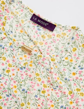 Blusa La Mode manga corta para mujer