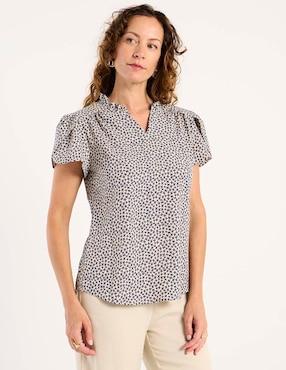 Blusa La Mode manga corta para mujer