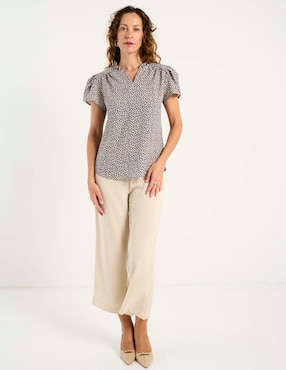 Blusa La Mode manga corta para mujer
