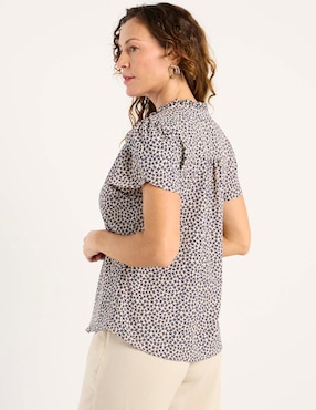 Blusa La Mode manga corta para mujer