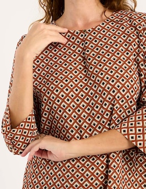 Blusa La Mode manga 3/4 para mujer