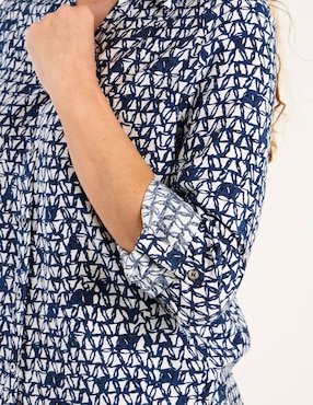 Blusa camisera La Mode manga larga para mujer