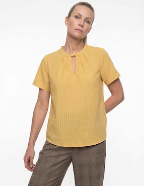 Blusa La Mode manga corta para mujer