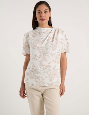 Blusa La Mode manga corta para mujer