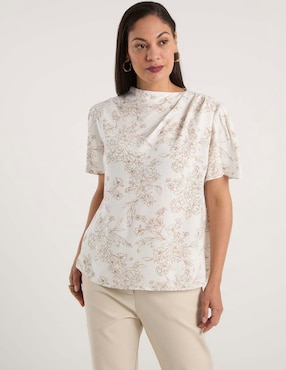Blusa La Mode manga corta para mujer