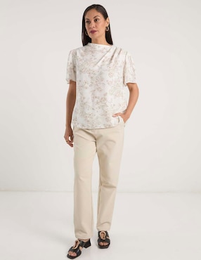 Blusa La Mode manga corta para mujer
