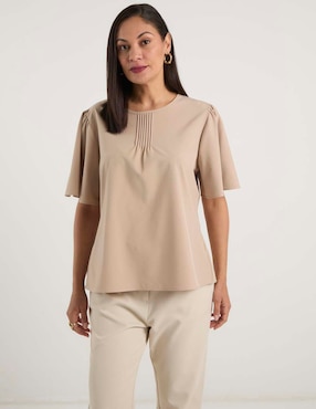 Blusa La Mode manga corta para mujer
