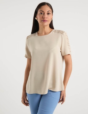 Blusa La Mode manga corta para mujer