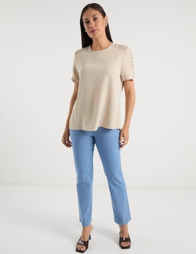 Blusa La Mode manga corta para mujer