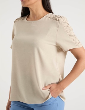 Blusa La Mode manga corta para mujer
