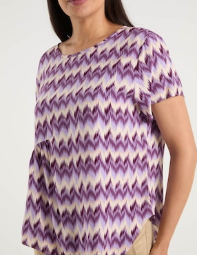 Blusa La Mode manga corta para mujer