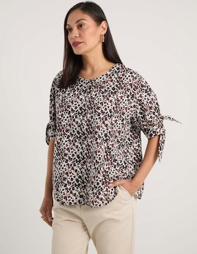 Blusa La Mode manga al codo para mujer