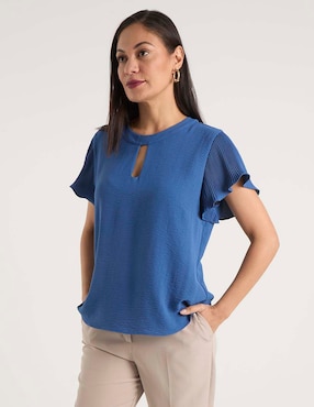 Blusa La Mode manga corta para mujer