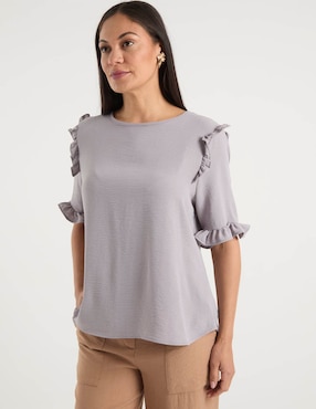Blusa La Mode manga corta para mujer