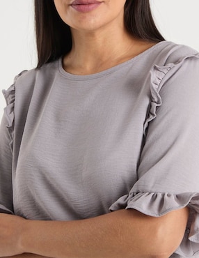 Blusa La Mode manga corta para mujer