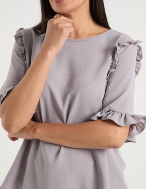 Blusa La Mode manga corta para mujer