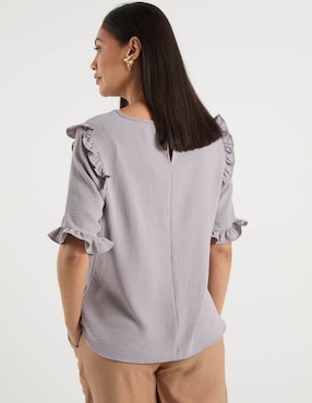 Blusa La Mode manga corta para mujer