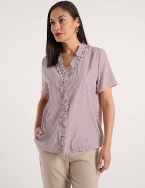 Blusa La Mode manga corta para mujer