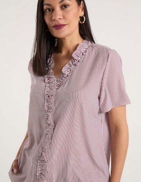 Blusa La Mode manga corta para mujer