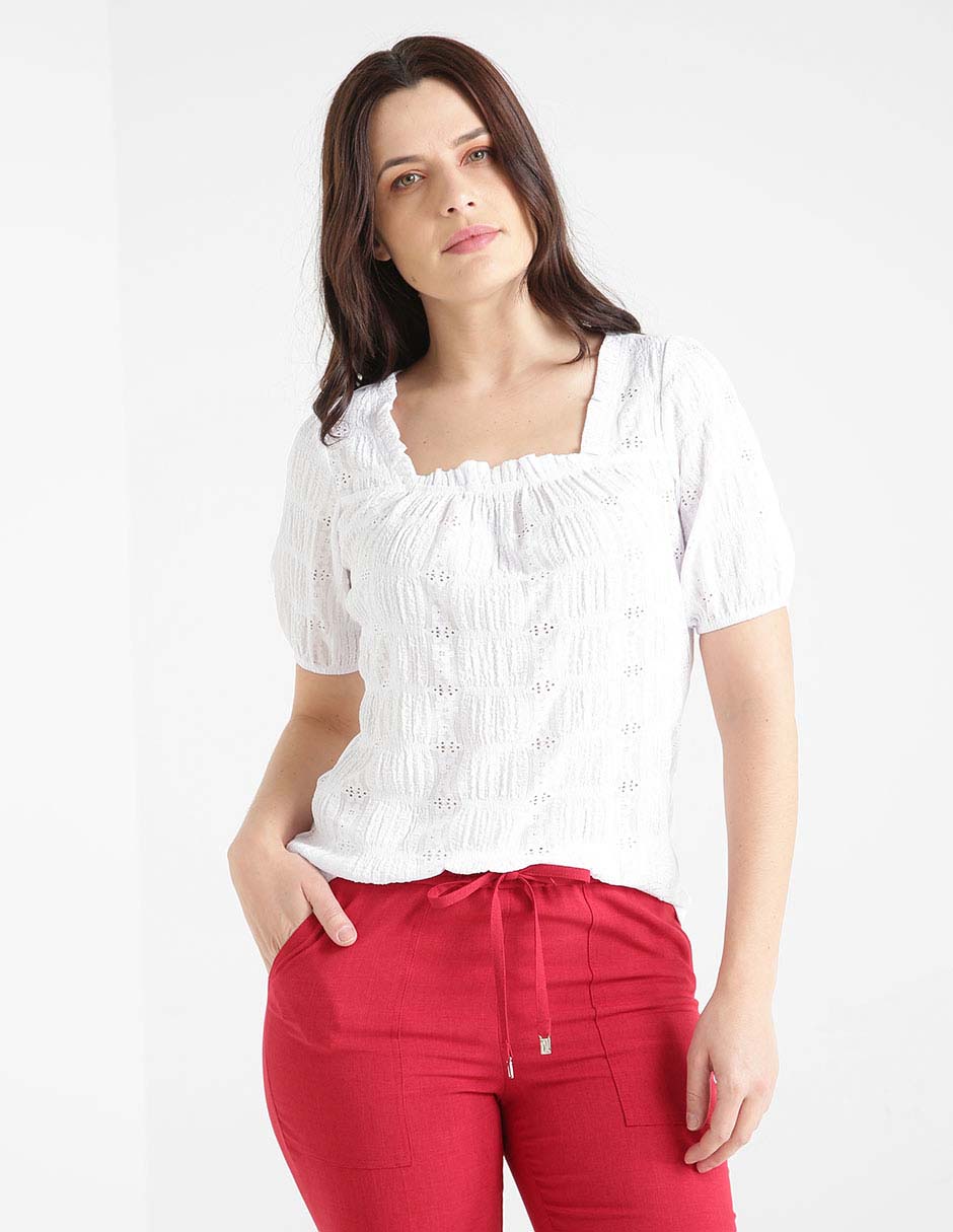 Blusa La Mode manga corta en SB