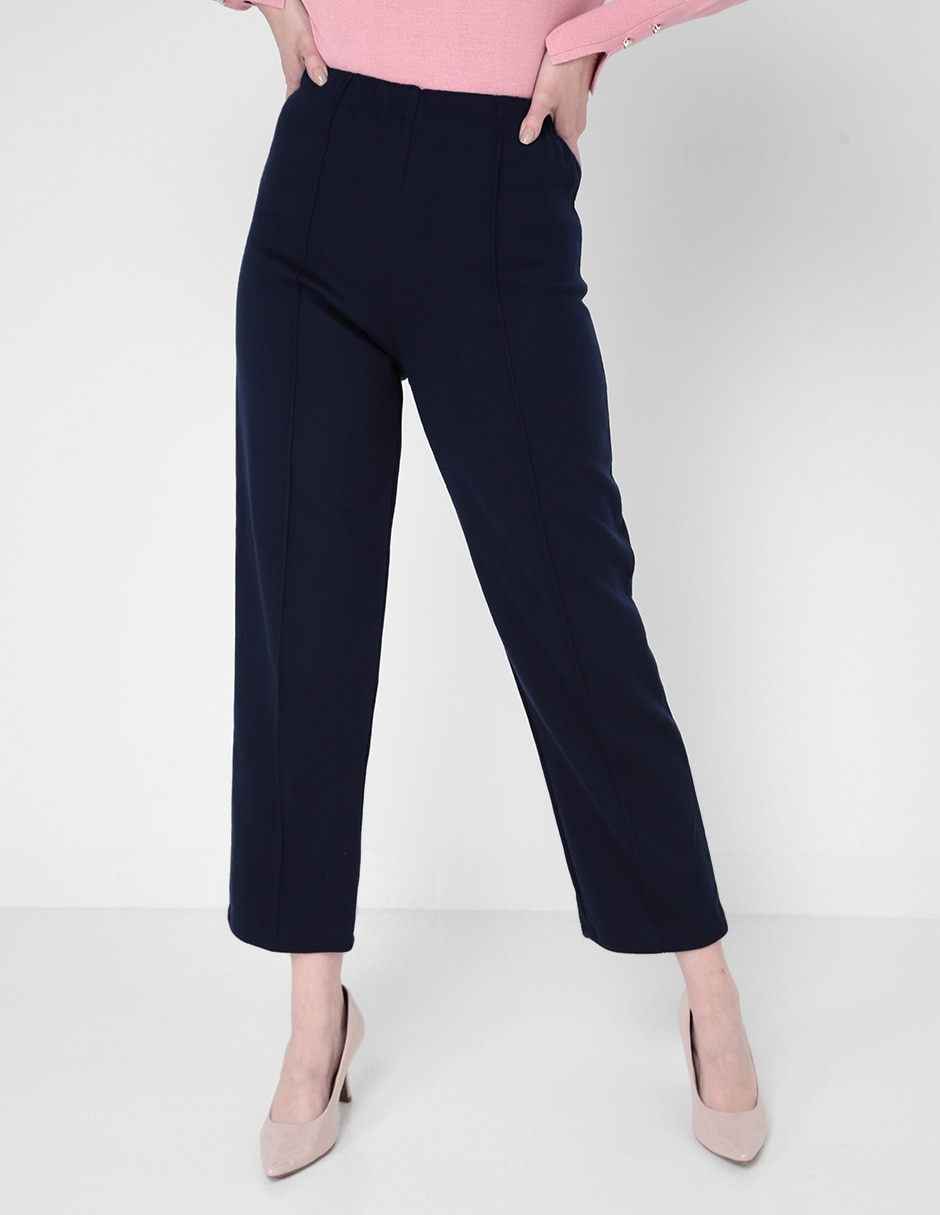 Pantalón de vestir straight para mujer Pantalón de vestir straight para mujer