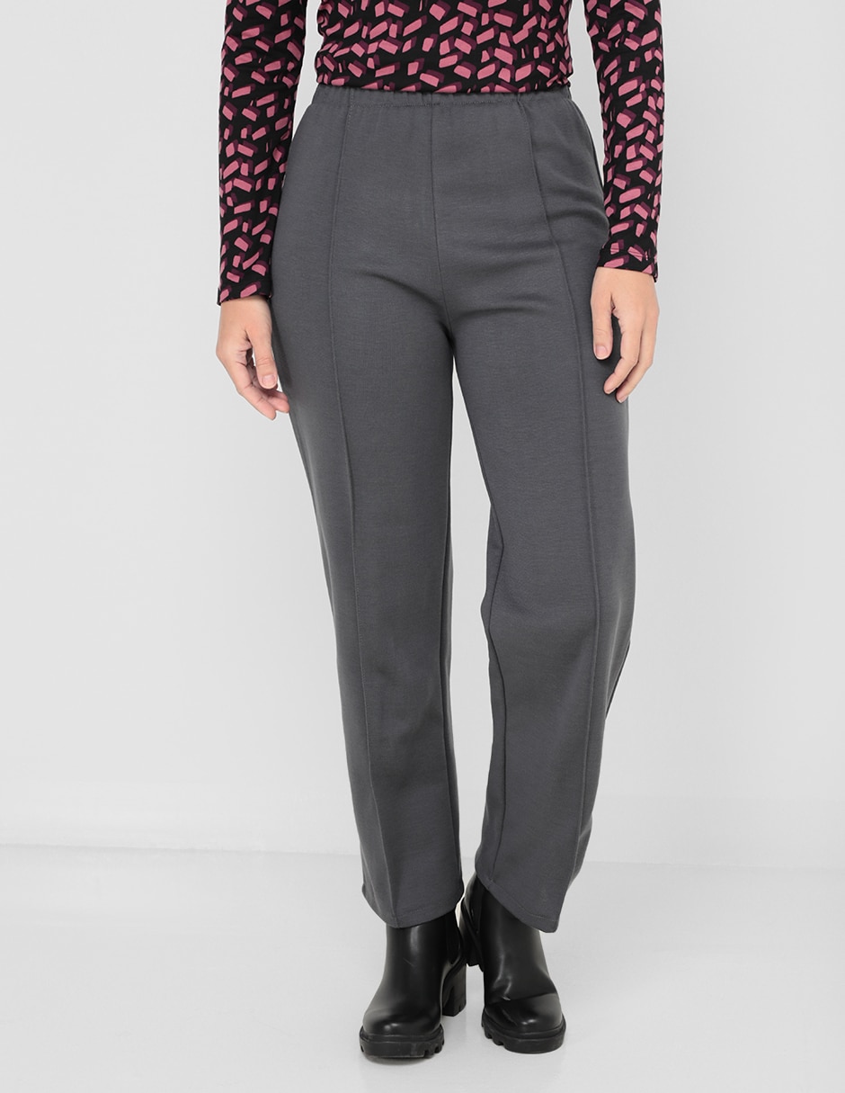 PANTALON LA MODE, 32, GRIS LISO CINTURA