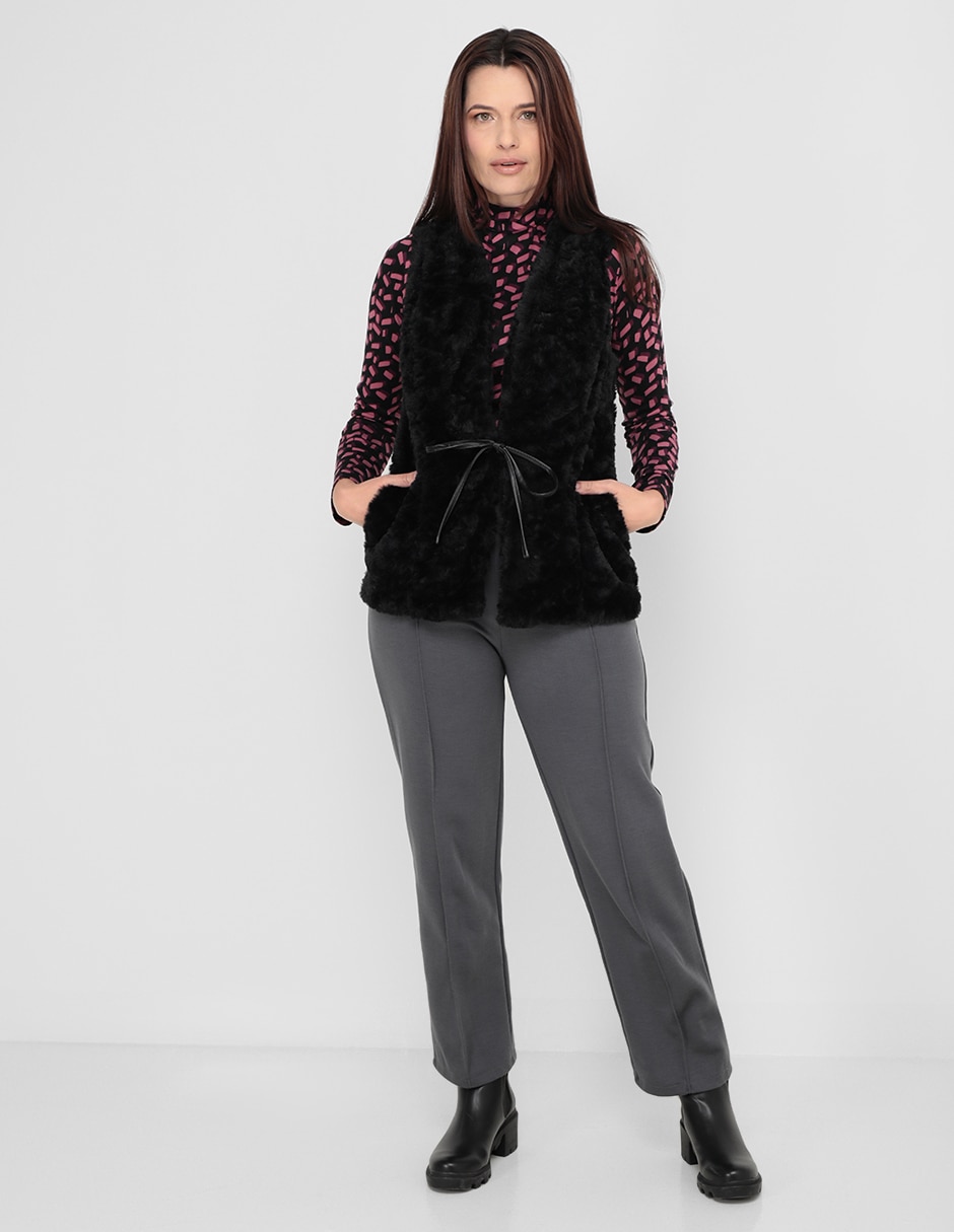 PANTALON LA MODE, 32, GRIS LISO CINTURA