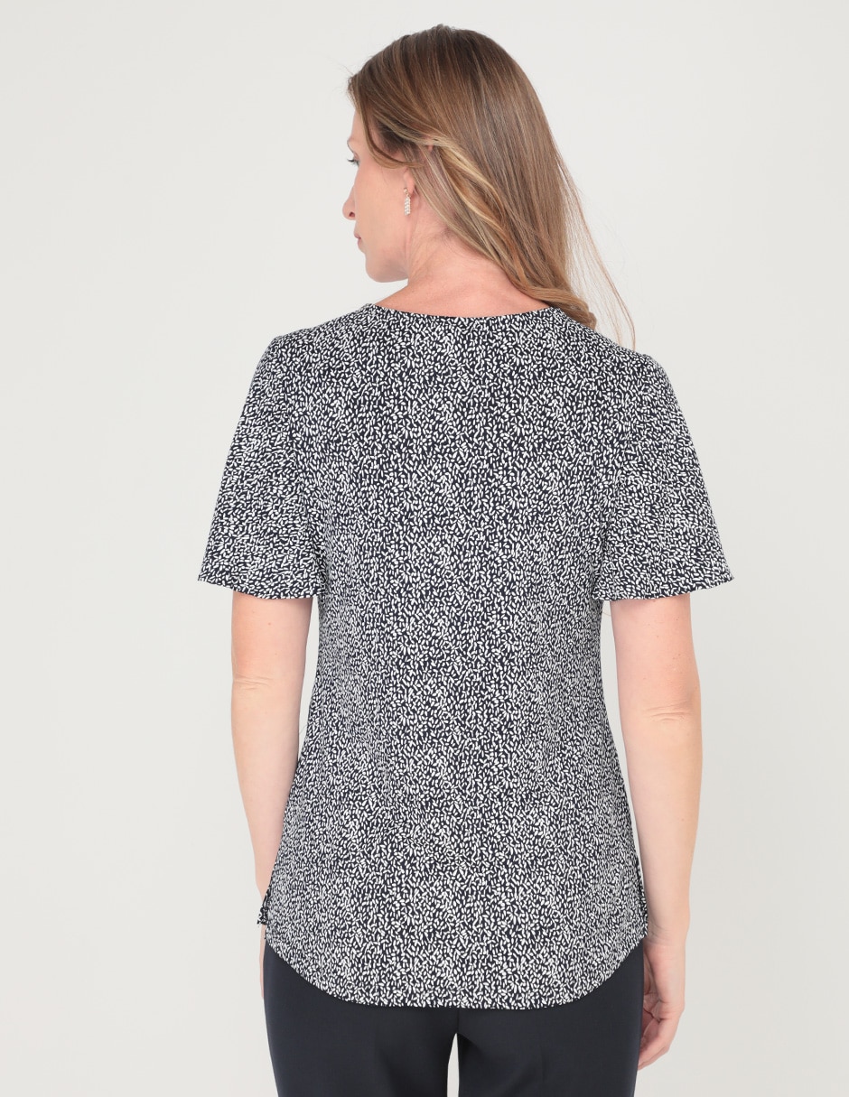 Blusa casual La Mode manga corta para mujer