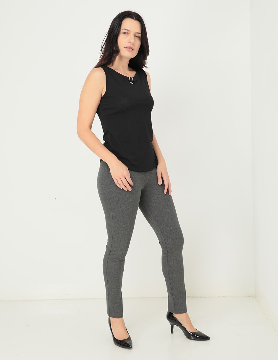 LEGGING LA MOD, CH, GRIS OBSCURO JASPE