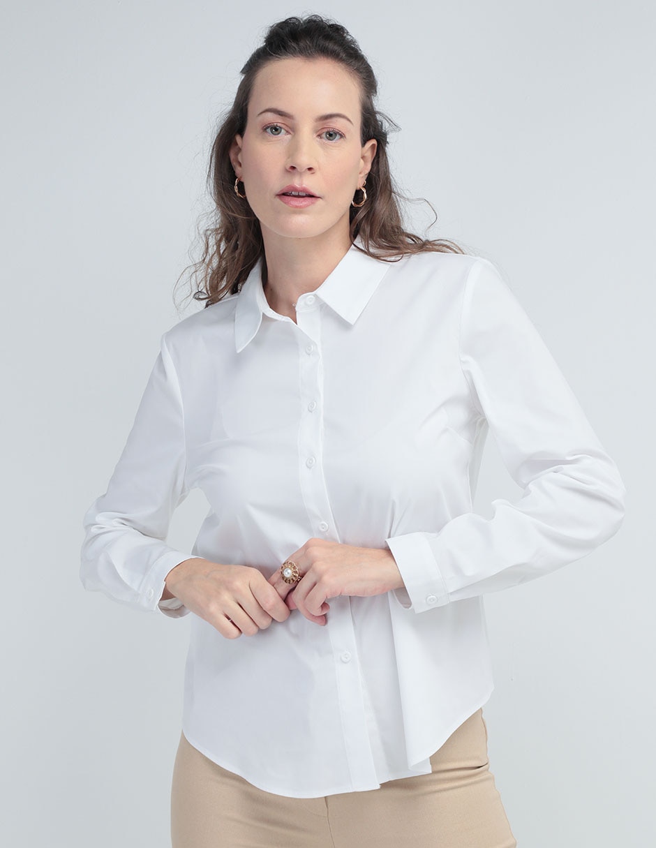Blusa manga larga para mujer