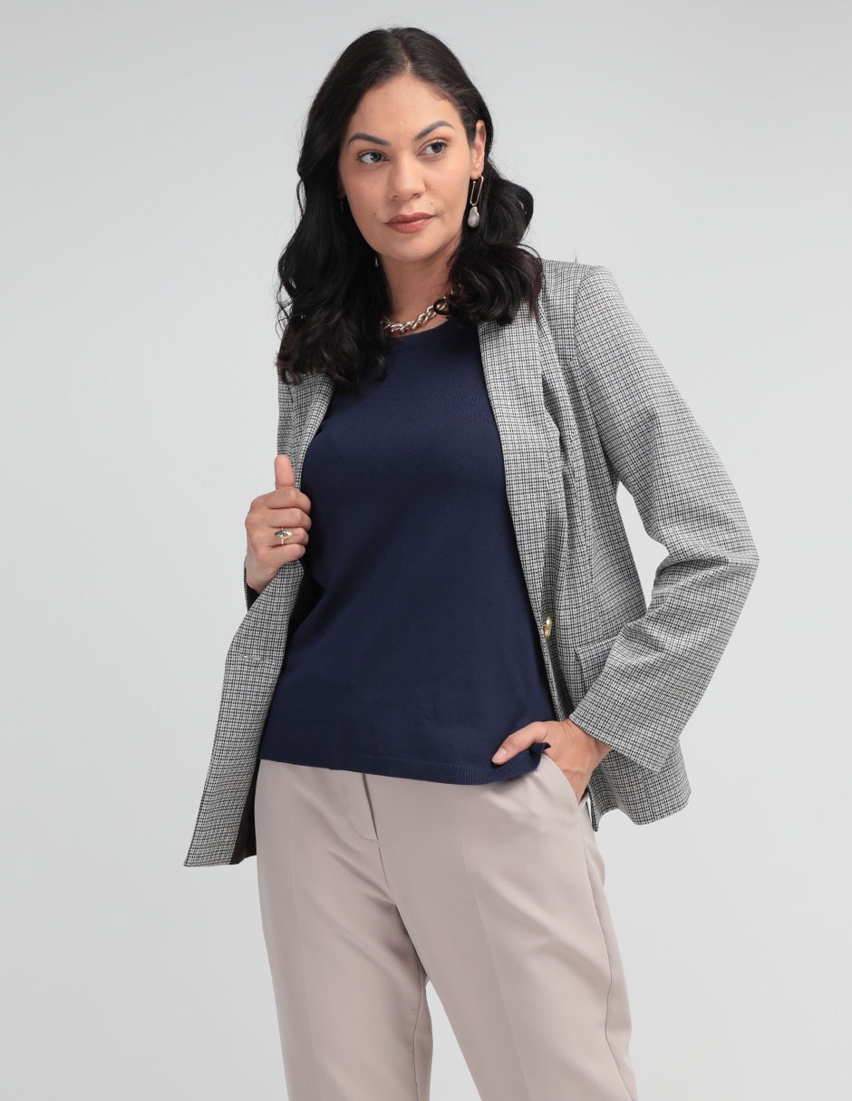 Suéter cuello redondo para mujer Suéter cuello redondo para mujer