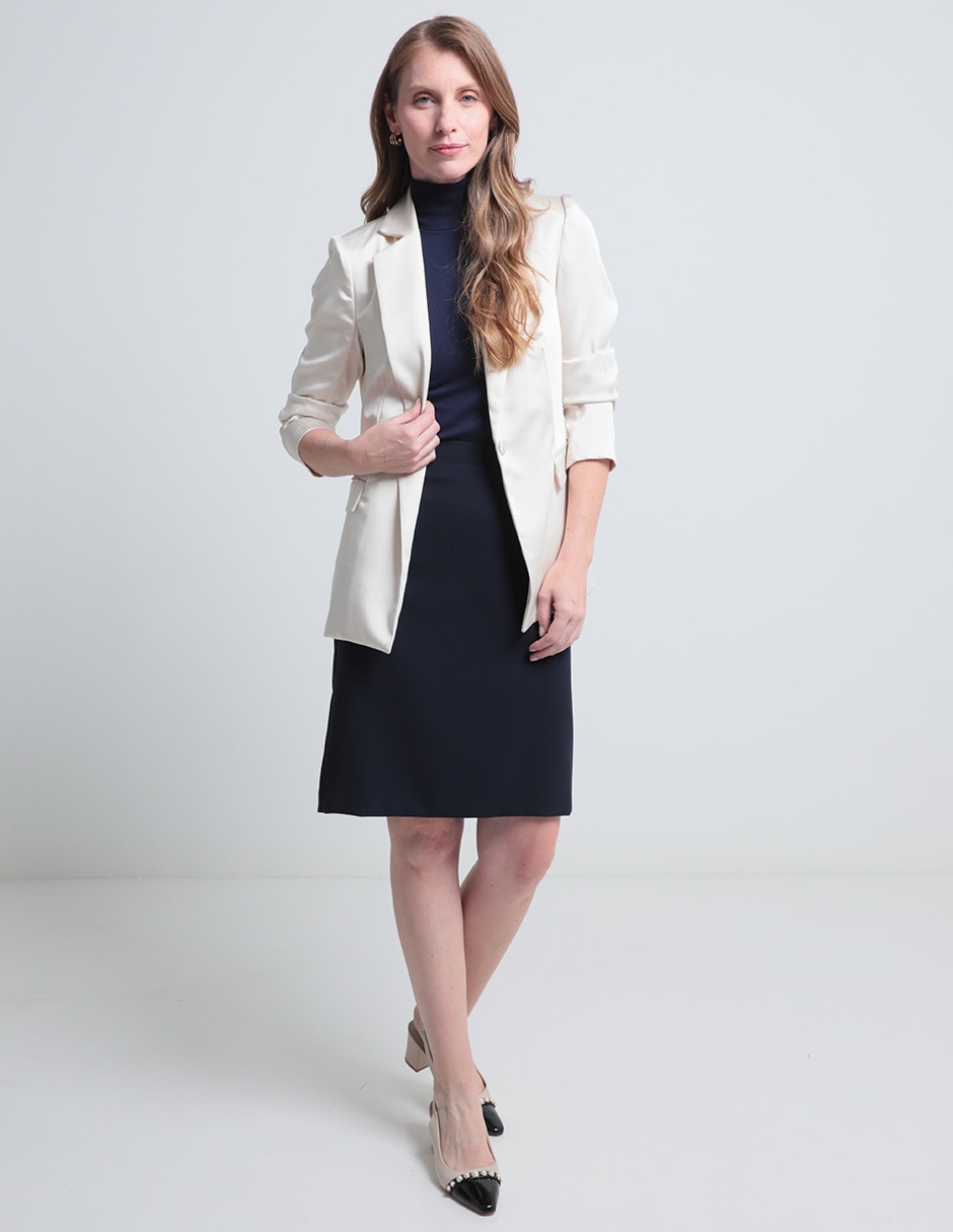 FALDA LA MODE, 36, AZUL MARINO 24184200