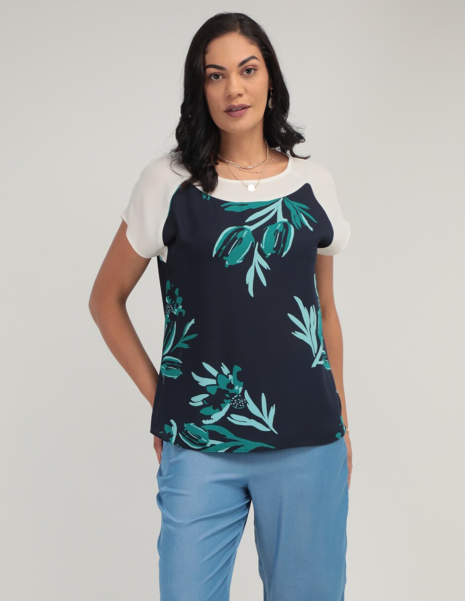 Blusa manga corta para mujer 1