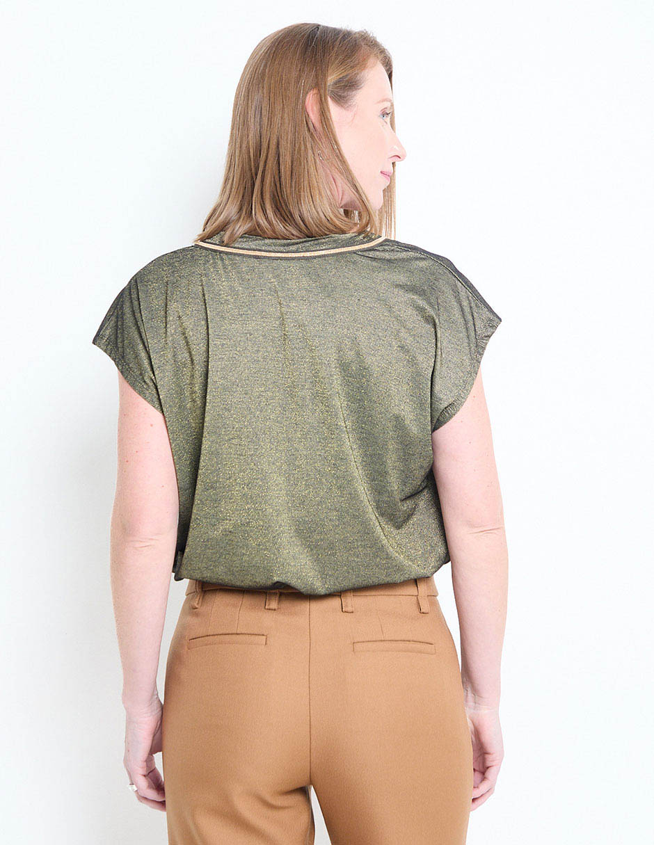 Blusa manga corta para mujer 3