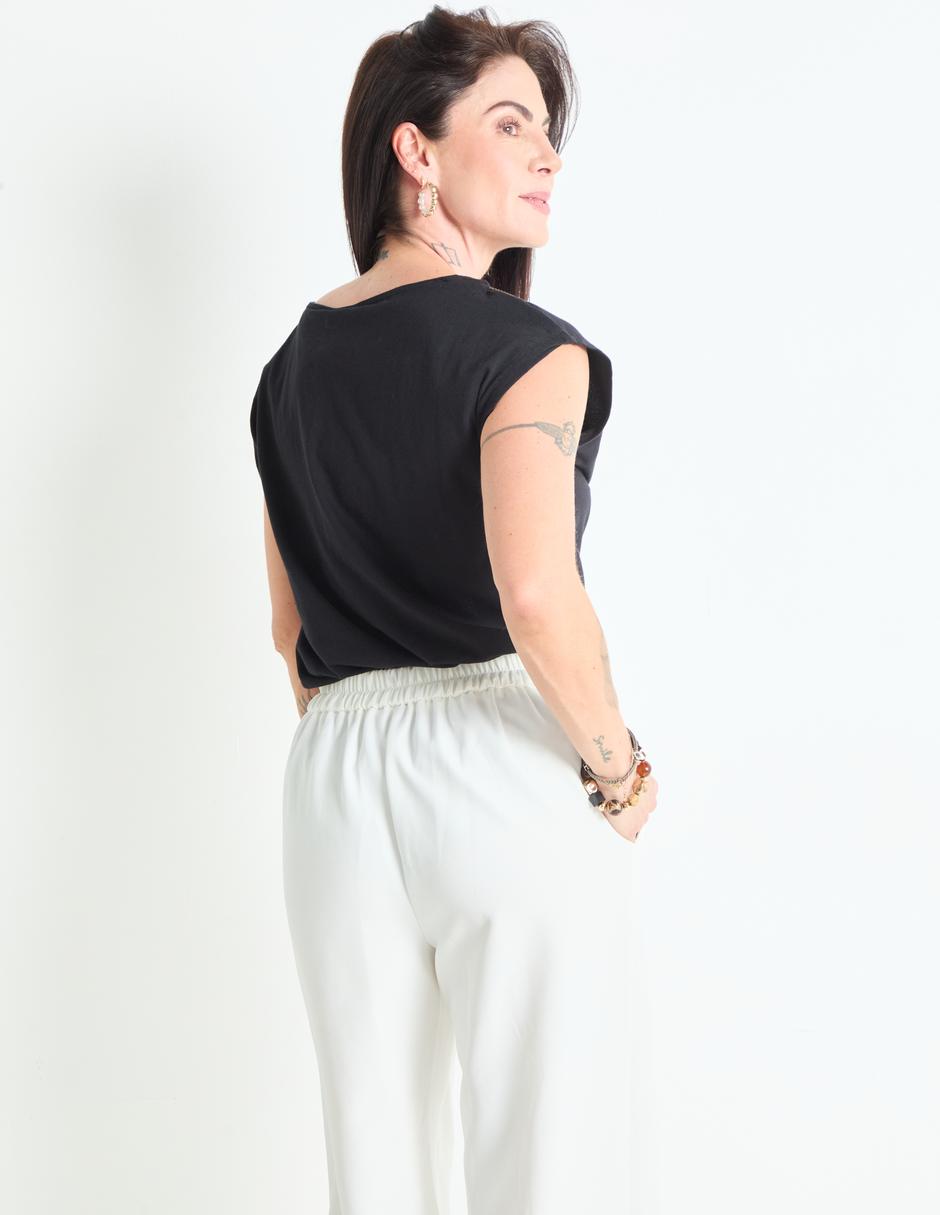 PLAYERA LA MODE, CH, NEGRO LMM25083-06C