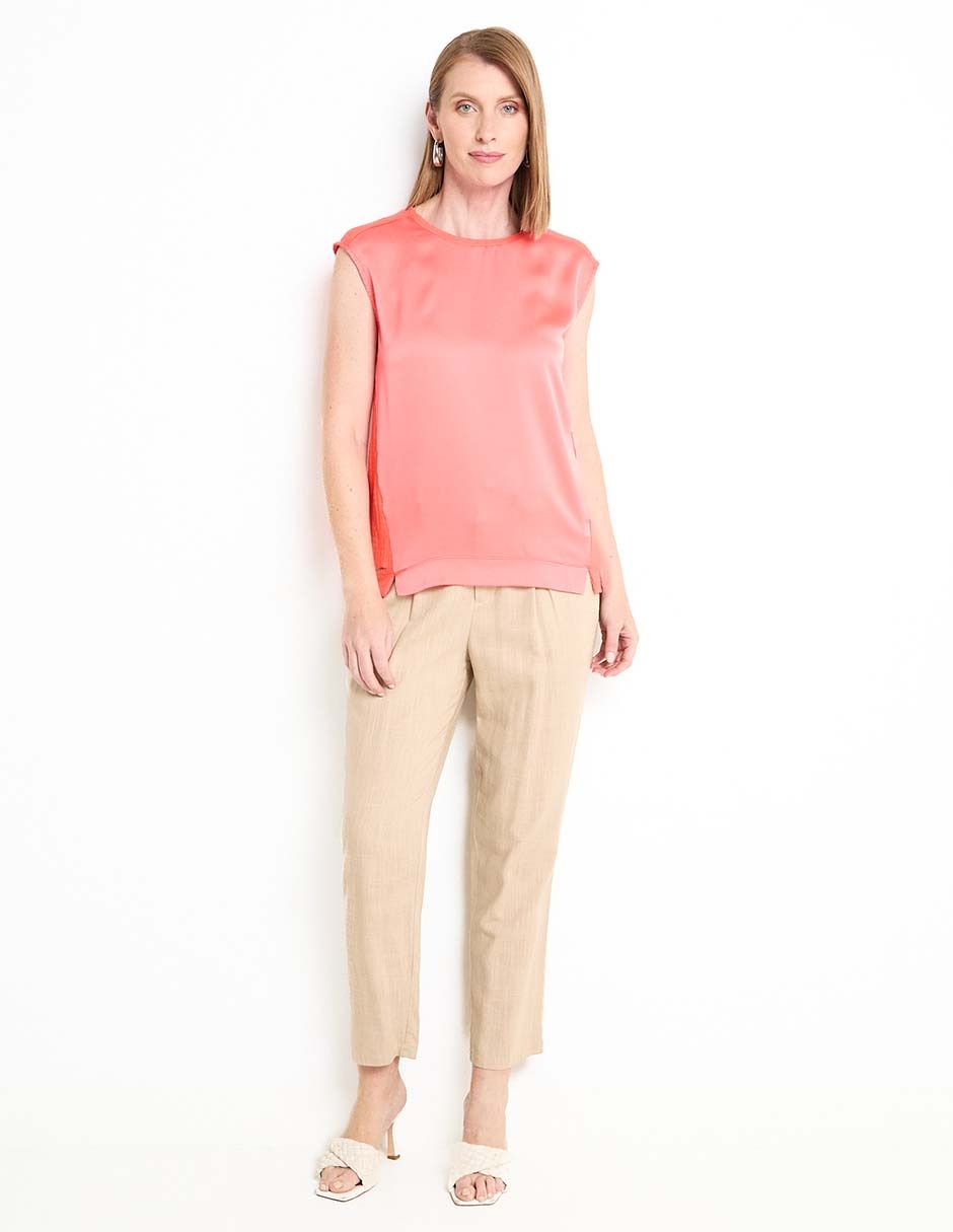 Blusa manga corta para mujer 3
