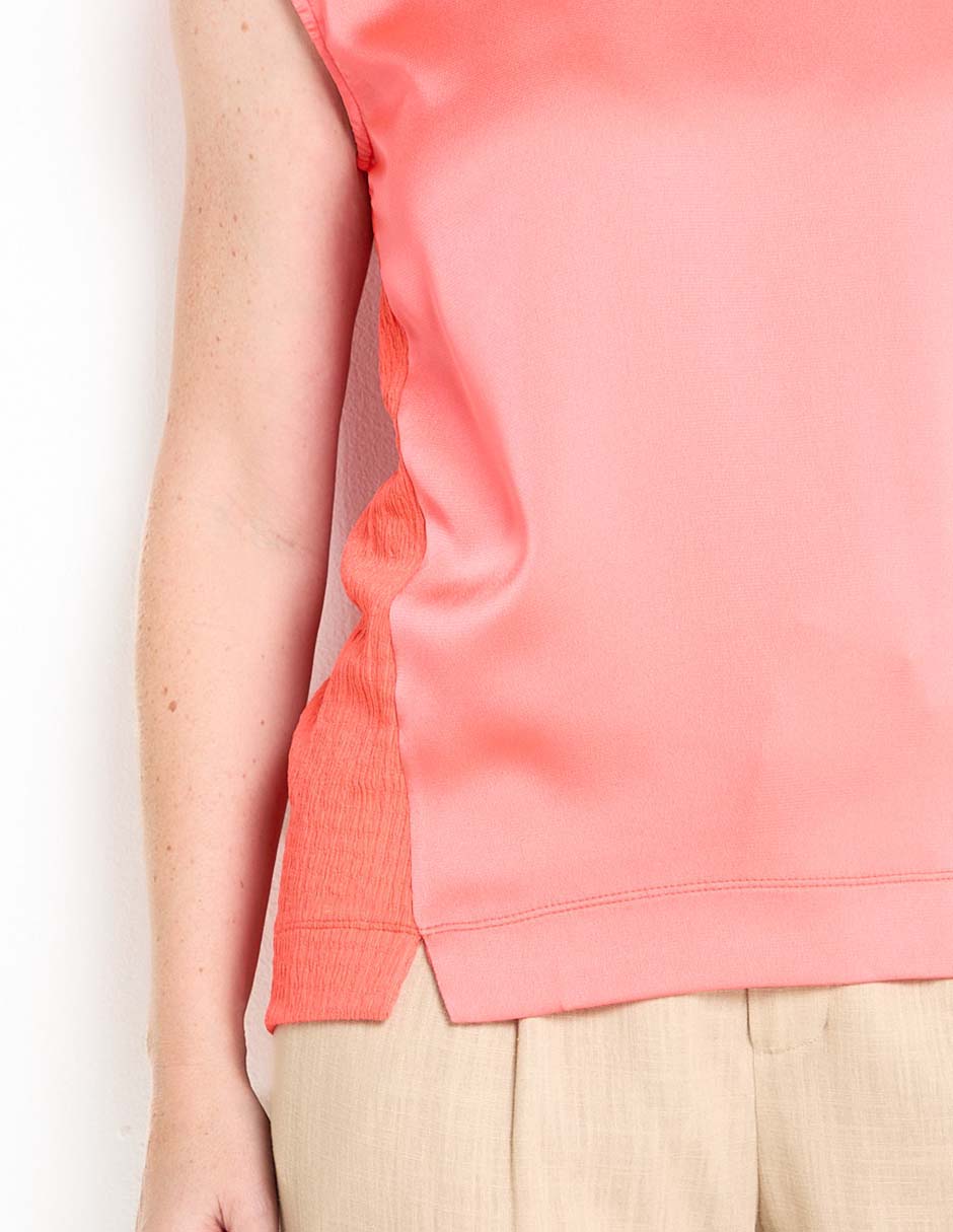 Blusa manga corta para mujer 4